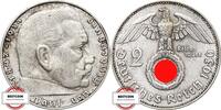 DRITTE REICH 2 Reichsmark J 366 - Paul von Hindenburg -