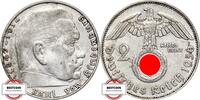 DRITTE REICH 2 Reichsmark J 366 - Paul von Hindenburg -