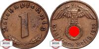 DRITTE REICH 1 Pfennig J 361 - Kursmünze -