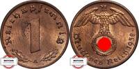 DRITTE REICH 1 Pfennig J 361 - Kursmünze -