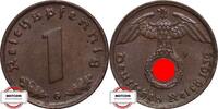 DRITTE REICH 1 Pfennig J 361 - Kursmünze -