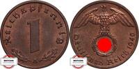 DRITTE REICH 1 Pfennig J 361 - Kursmünze -