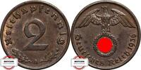 DRITTE REICH 2 Pfennig J 362 - Kursmünze -