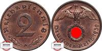 DRITTE REICH 2 Pfennig J 362 - Kursmünze -