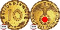 DRITTE REICH 10 Pfennig J 364 - Kursmünze -