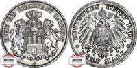 HAMBURG 5 Mark J 65 - Hamburger Stadtwappen - SEHR SELTENE VARIANTE - TOP -