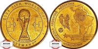 BRD 2006 Medaille - FIFA-WM in Deutschland - Pokal - Argentinien VZ
