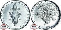 VATIKAN 50 Lira KM 121 - geprägt unter Papst Paul VI. - Olivenzweig -