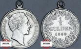 BAYERN 1/2 Gulden AKS 152 - geprägt unter König Maximilian II. -