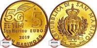 SAN MARINO 5 € SM-5-2019 - Technik - 5G- Mobilfunk -