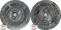 MÜHLHAUSEN / THÜRINGEN 5 Pfennig Funck 342.8a - Kleingeldersatzmarke der Stadt Mühlhausen / Thüringen -