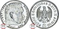 DRITTE REICH 5 Reichsmark J 360 - Paul von Hindenburg -