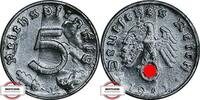 DRITTE REICH 5 Reichspfennig J 370 - Kursmünze -
