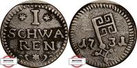1 Schwaren 1731 Jungk 1176 - Münze der Stadt Bremen fast VZ