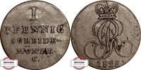 1 Pfennig 1825 C HANNOVER AKS 49 - Georg IV. SELTEN SS+