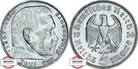 DRITTE REICH 5 Reichsmark J 360 - Paul von Hindenburg -