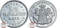 HAMBURG 1/2 Million Mark J N34 - Notgeld der Stadt Hamburg -