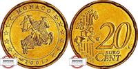 MONACO 20 Cent 2001 KM 171 - Kursmünze UNC