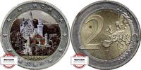 BRD 2 € 2-Euro-Gedenkmünze Schloss Neuschwanstein, coloriert -
