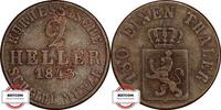 HESSEN-KASSEL 2 Heller AKS 53 - Kurfürst Wilhelm II. -