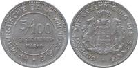 5/100 Verrechnungsmarke 1923 HAMBURG J N36 5/100 Verrechnungsmarke, Variante  45° STEMPELDREHUNG !!!! VZ-STG