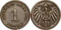 DEUTSCHLAND 1 Pfennig J 10 - Kursmünze aus dem Kaiserreich -