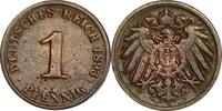 DEUTSCHLAND 1 Pfennig J 10 - Kursmünze aus dem Kaiserreich -