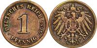 DEUTSCHLAND 1 Pfennig J 10 - Kursmünze aus dem Kaiserreich -
