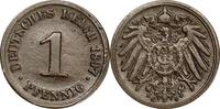 DEUTSCHLAND 1 Pfennig J 10 - Kursmünze aus dem Kaiserreich -