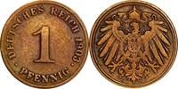 DEUTSCHLAND 1 Pfennig J 10 - Kursmünze aus dem Kaiserreich -