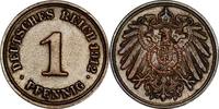 DEUTSCHLAND 1 Pfennig J 10 - Kursmünze aus dem Kaiserreich -