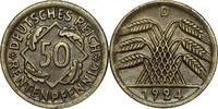 WEIMARER REPUBLIK 50 Pfennig J 310 Kursmünze der Weimarer Republik -