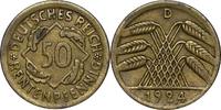 WEIMARER REPUBLIK 50 Pfennig J 310 Kursmünze der Weimarer Republik -