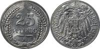 DEUTSCHLAND 25 Pfennig J 18 Kursmünze -