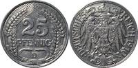 DEUTSCHLAND 25 Pfennig J 18 Kursmünze -