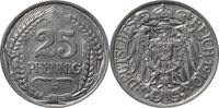 DEUTSCHLAND 25 Pfennig J 18 Kursmünze -