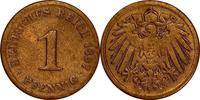 DEUTSCHLAND 1 Pfennig J 10 - Kursmünze aus dem Kaiserreich -