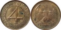 WEIMARER REPUBLIK 4 Pfennig J 315 Kursmünze -