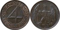 WEIMARER REPUBLIK 4 Pfennig J 315 Kursmünze -