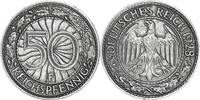 WEIMARER REPUBLIK 50 Reichspfennig J 324 - Kursmünze der Weimarer Republik -