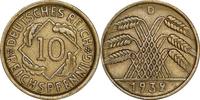 WEIMARER REPUBLIK 10 Reichspfennig J 317 - Kursmünze -