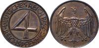 WEIMARER REPUBLIK 4 Pfennig J 315 Kursmünze -