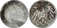 DEUTSCHLAND 10 Pfennig J 13 - Kursmünze aus dem Kaiserreich -