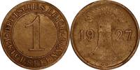 WEIMARER REPUBLIK 1 Reichspfennig J 313 - Kursmünze der Weimarer Republik -