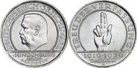 WEIMARER REPUBLIK 3 Reichsmark J 340 - Schwurhand -