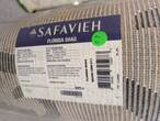 Sonstiges  Safavieh Florida Shag SG455-1290-211 Ivory / Black 2 x 11 ft Floral Runner BC131