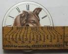 Sonstiges  Waltham 18 Size Rough Collie Dog Animal Color Pocket Watch Porcelain Dial LW470