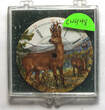 Sonstiges  Waltham 18 Size Grazing Deer With Antlers Pocket Watch Porcelain Dial LW498