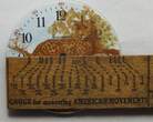Sonstiges  Waltham 18 Size Leopard Resting In Tree Color Pocket Watch Porcelain Dial LW496