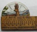 Sonstiges  Waltham 18 Size Grazing Deer With Antlers Pocket Watch Porcelain Dial LW498